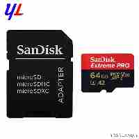 کارت حافظه سن دیسک میکرو اس دی با ظرفیت 64GB و سرعت 200MBps