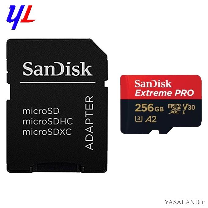 کارت حافظه سن دیسک میکرو اس دی با ظرفیت 256GB و سرعت 200MBps