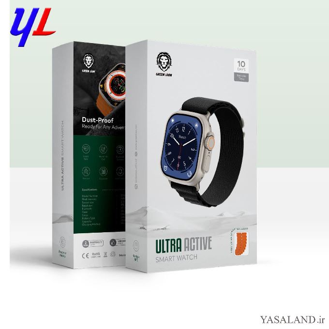 ساعت هوشمند گرین لیون مدل Green Lion Ultra Active رنگ بند مشکی