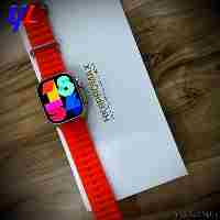 ساعت هوشمند مدل  HK8ProMax رنگ بند قرمز